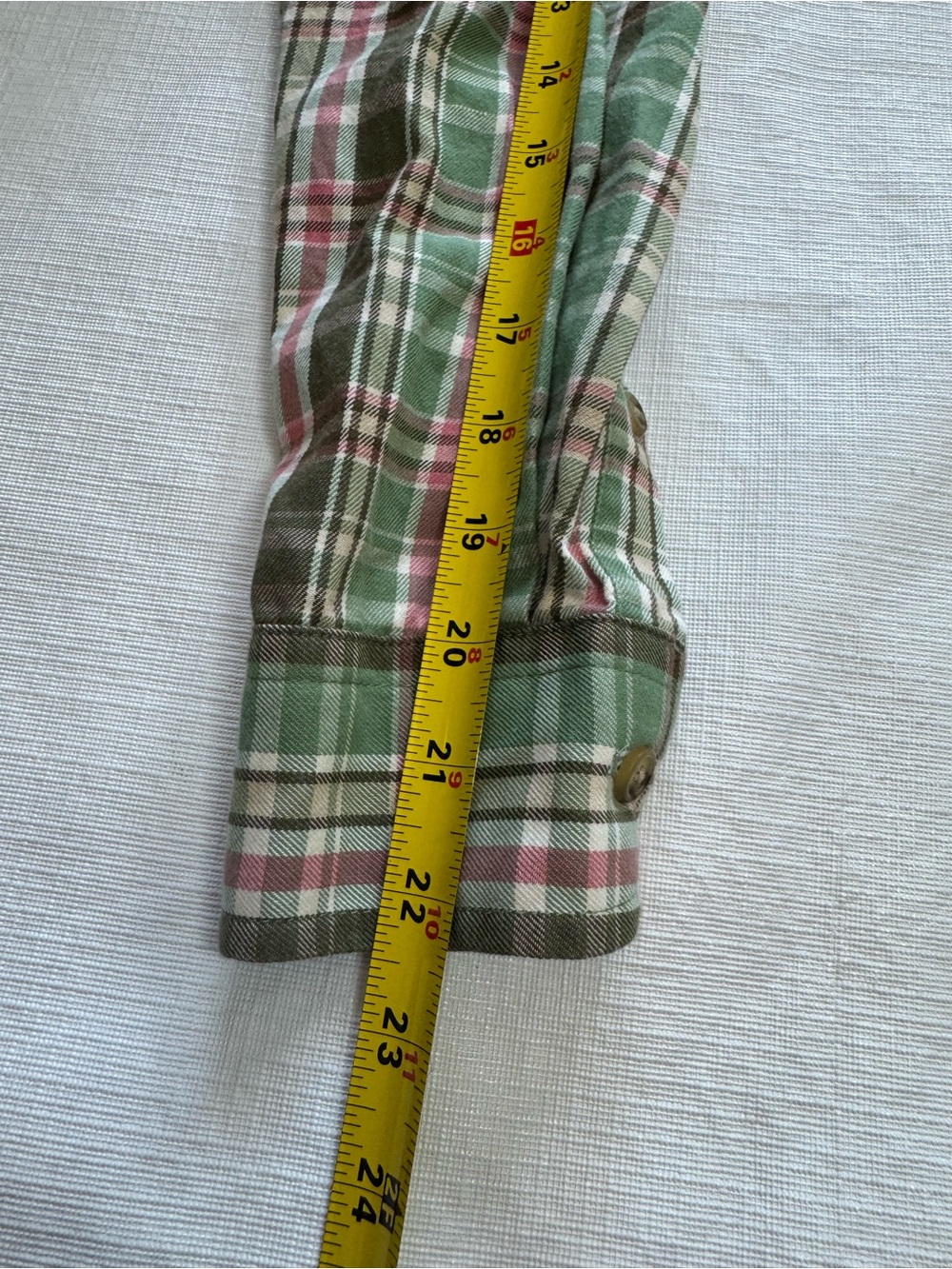 Ralph Lauren Green Plaid Midi Shirt Dress with Waist Tie size6 - Picture 11 of 11
